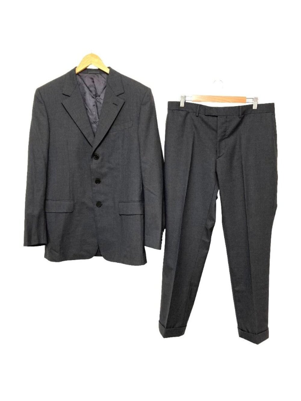 Louis Vuitton Tailored Jacket Trousers Pants Suit Set 52 Gray